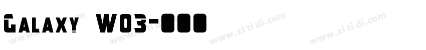 Galaxy W03字体转换